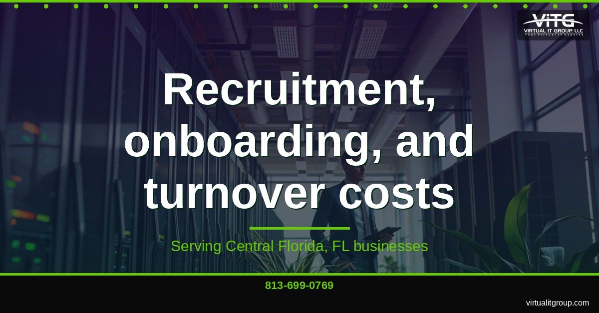 Cost comparison chart showing managed IT vs in-house IT expenses for Central Florida businesses